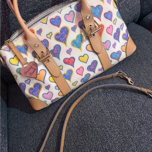 Dooney & Bourke Colorful Heart Satchel